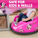 Disney's Minnie Mouse 6V Bumper Car, Battery-Powered Ride-On with Charger Included