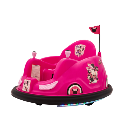 Disney's Minnie Mouse 6V Bumper Car, Battery-Powered Ride-On with Charger Included
