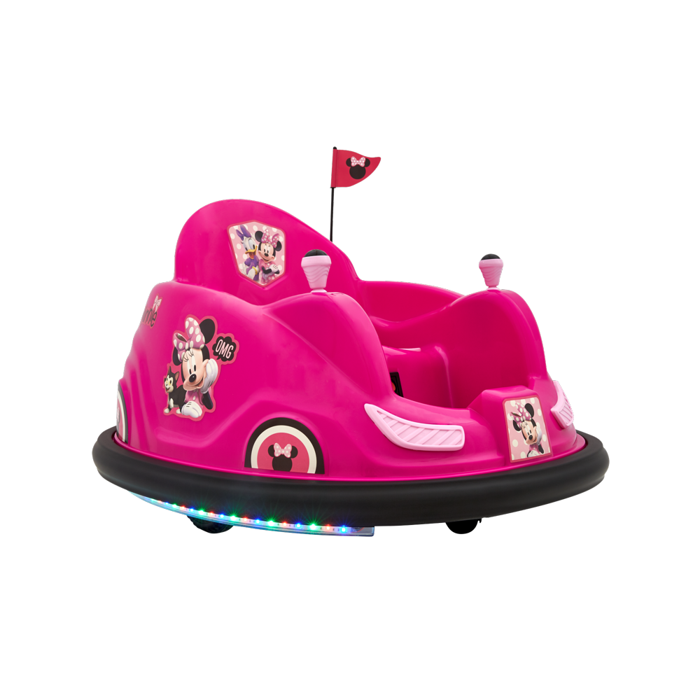 Disney's Minnie Mouse 6V Bumper Car, Battery-Powered Ride-On with Charger Included