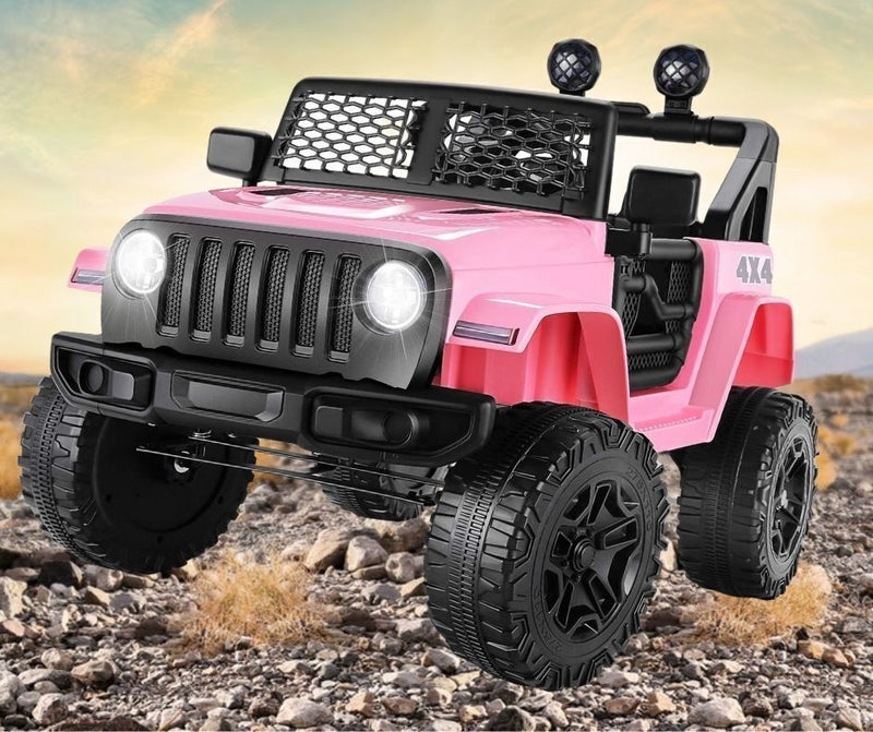 DIY 12V Electric SUV Ride-On Toy with Remote Control, LED Lights, and MP3 Player