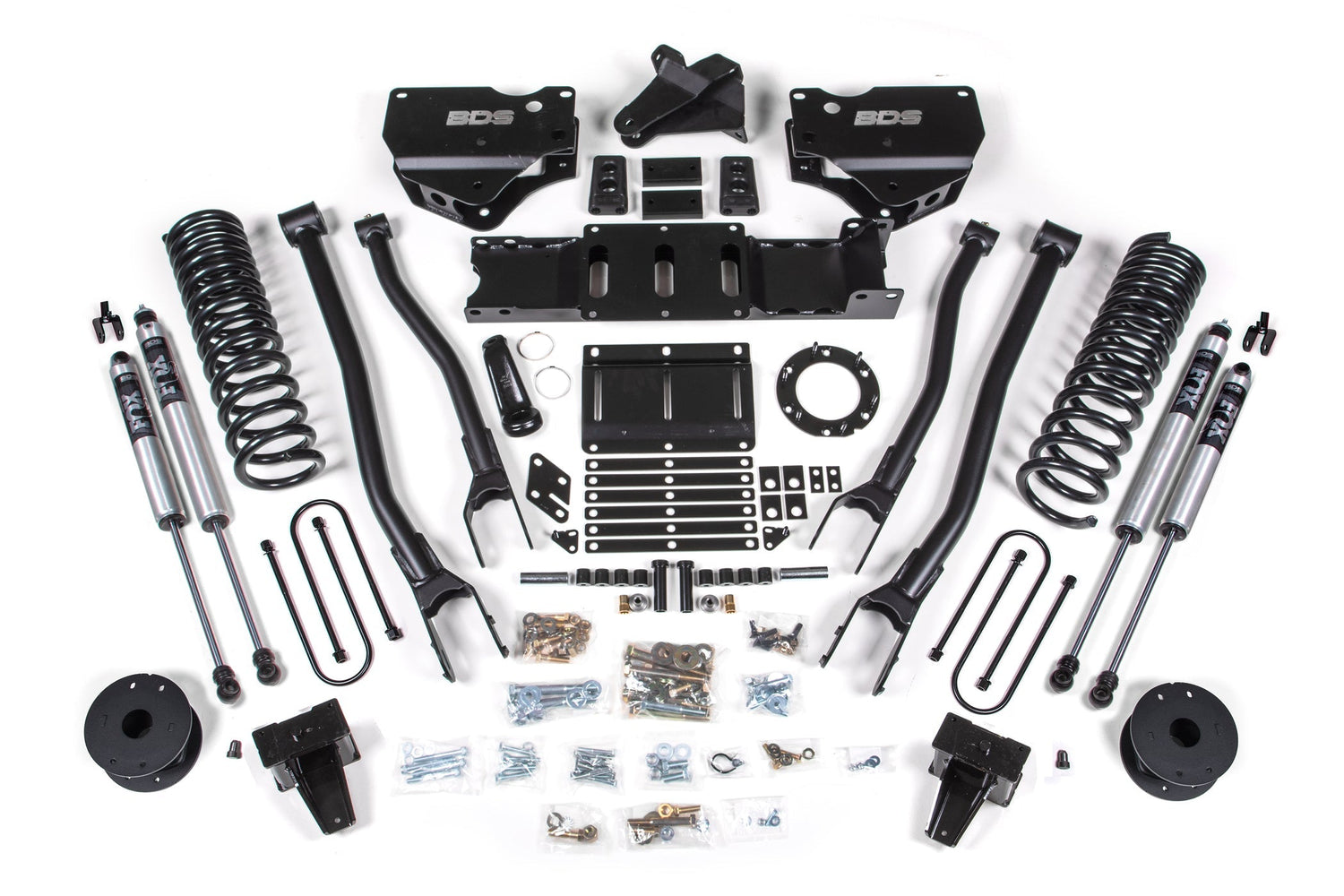 5.5 Inch Lift Kit w/ 4-Link | Ram 3500 w/ Rear Air Ride (19-24) 4WD | Gas BDS Suspension