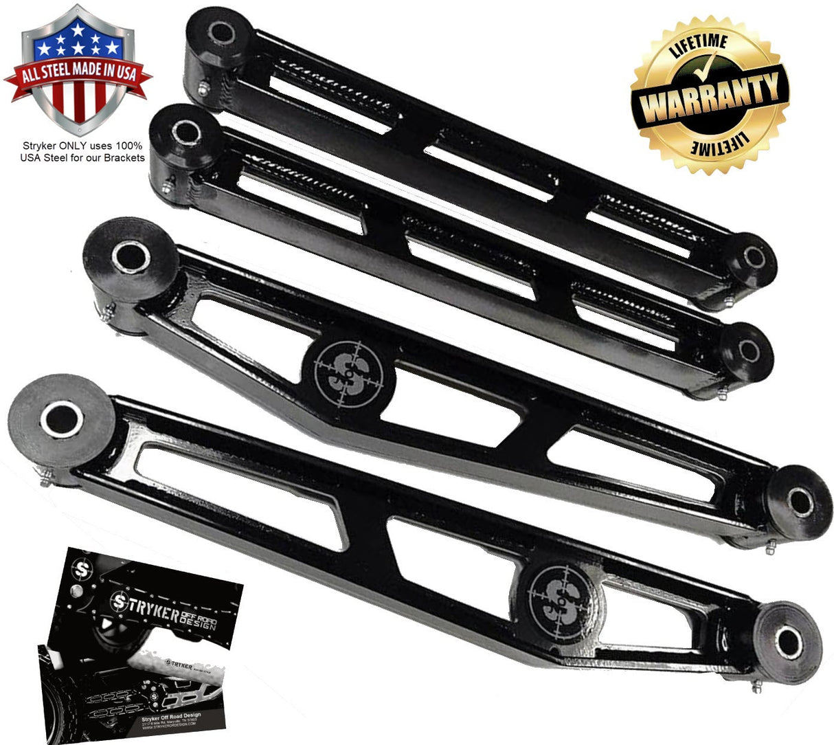 1994-2013 DODGE RAM 1500/2500/3500 FABRICATED CONTROL ARMS FOR STOCK TO 7" LIFT Stryker Off Road Design