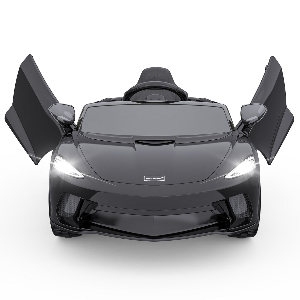 Double Door 12V Electric Ride-On Car for Kids with 2 Speed Options
