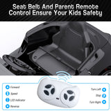Double Door 12V Electric Ride-On Car for Kids with 2 Speed Options