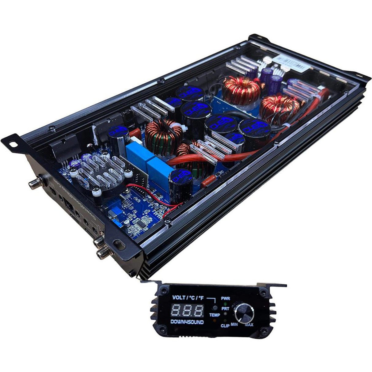 (OPEN BOX) - Down4Sound JP23 v2 2800W RMS Class D Monoblock Amplifier - Purple