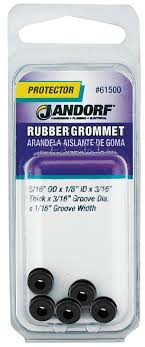 Jandorf 5/16 In. Dia. Rubber Grommet Black, 5pk #61500 Jandorf