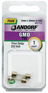 Jandorf Time Delay 250 Volt 1 Amp Fuse #60702 Jandorf