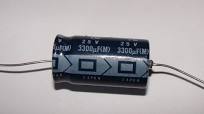 CAP ALUM 3300UF 20% 25V AXIAL TH TekShack