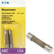 Bussmann 15 Amps Fast Acting Microwave Fuse 2 Pk TekShack