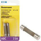 Bussmann 15 Amps Fast Acting Microwave Fuse 2 Pk TekShack
