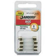 8A AGC Fast Acting Glass Fuse 1/4" x 1- 1/4" Glass #60636 TekShack