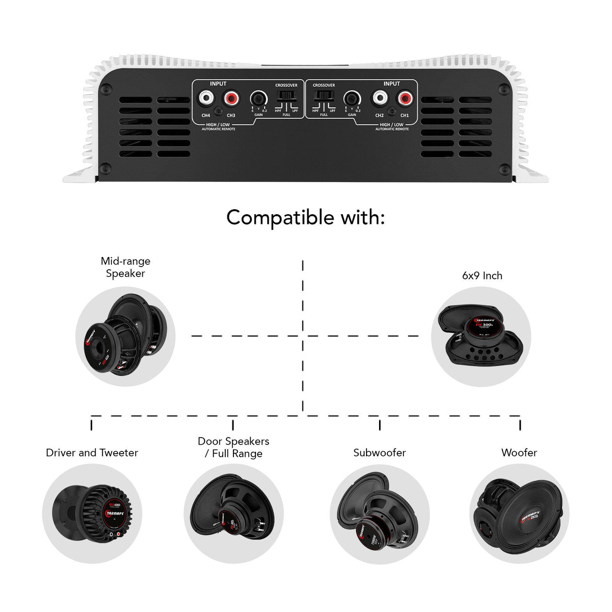 Taramps DS 2000x4 Car Audio Amplifier Taramps US
