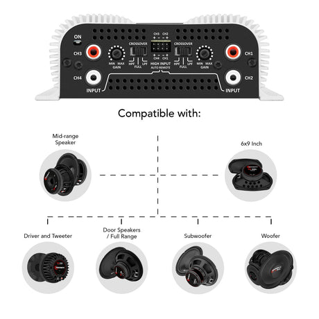 Taramps DS 440x4 Car Audio Amplifier Taramps US