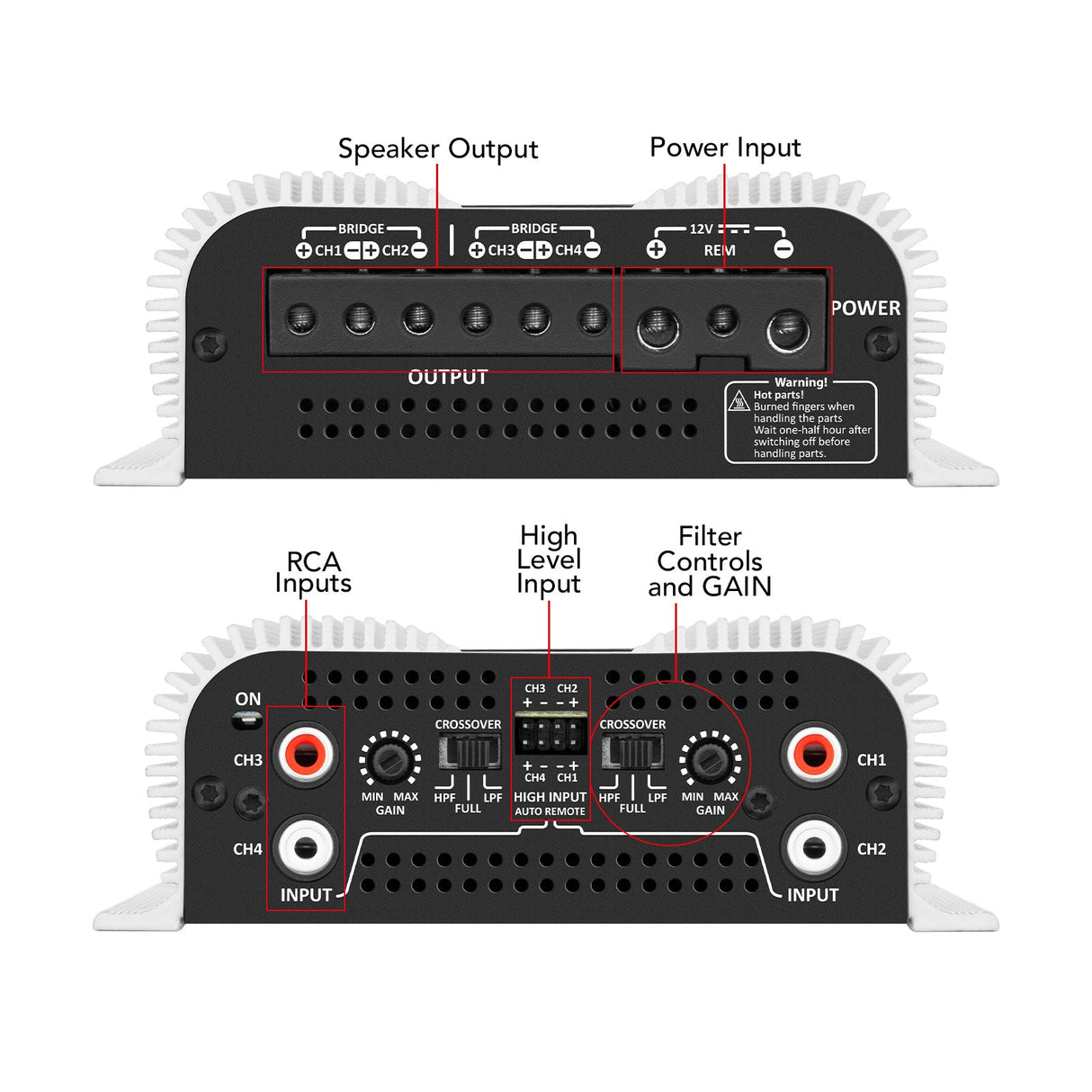 Taramps DS 440x4 Car Audio Amplifier Taramps US