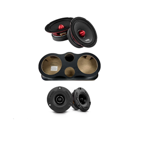 DS18 TT Panel Bundle (2) DS18 PRO-X6.4BM 6.5" (1 Pair) PRO-TWX1/BK DS18