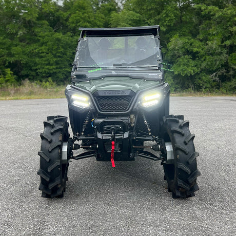 Dual Wide 8" LED Headlights for Honda Pioneer 520 Vessel Powersports