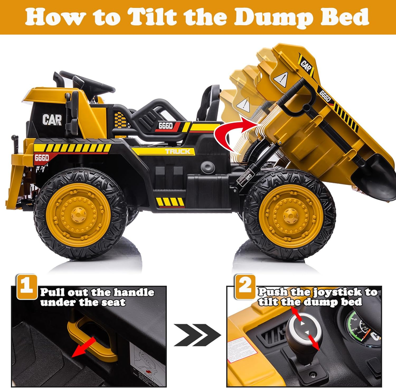 12V Dump Truck Ride-On Toy - Perfect for Little Construction Workers!