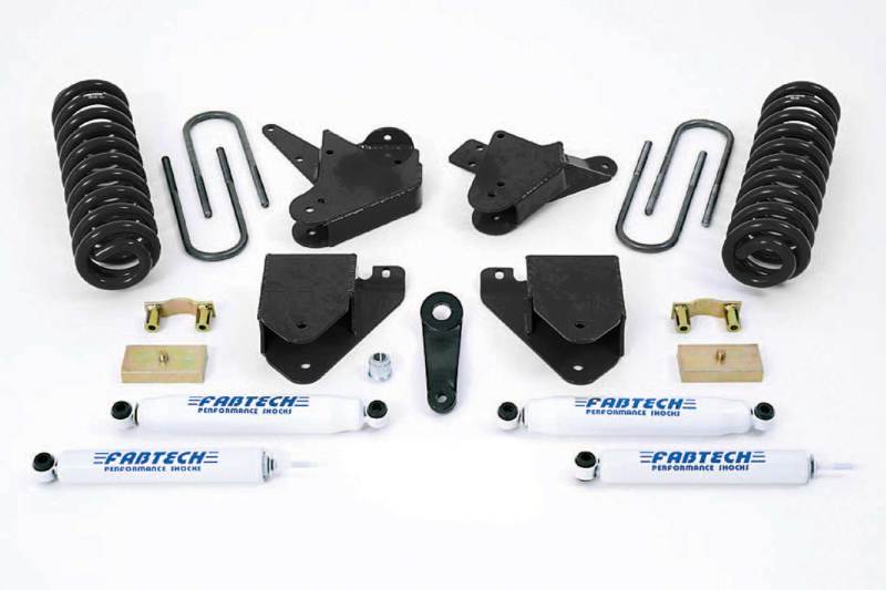 Système de base Fabtech 01-04 Ford F250/350 2WD 6 pouces avec amortisseurs de performance