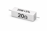 PANMILED 20W Cement Resistor, ±5% Ceramic Wirewound Power Resistor (15Ω–750Ω) High Watt Fixed Resistor TekShack