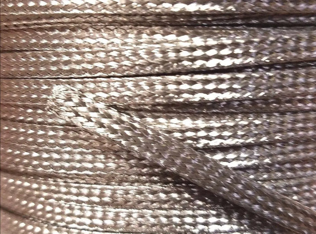 Stainless Steel FLAT Braid Sleeving 304 - 3/16" - length 250 ft REEL USA MADE AC/DCWIREANDSUPPLY