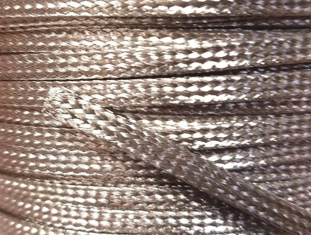Stainless Steel FLAT Braid Sleeving 304 - 3/16" - length 5 ft USA MADE AC/DCWIREANDSUPPLY