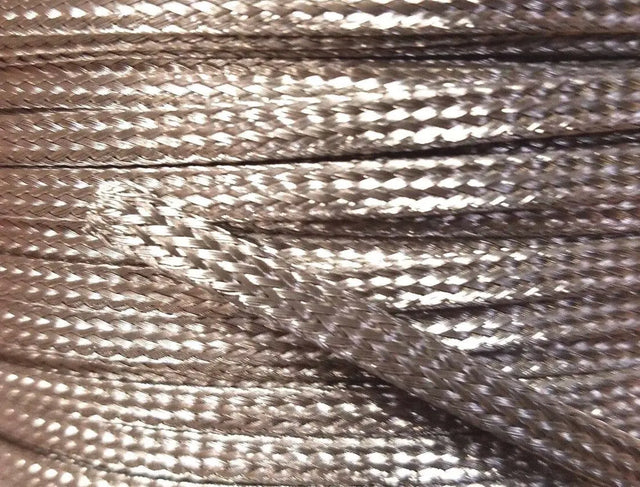 Stainless Steel FLAT Braid Sleeving 304 - 3/16" - length 50 ft USA MADE AC/DCWIREANDSUPPLY