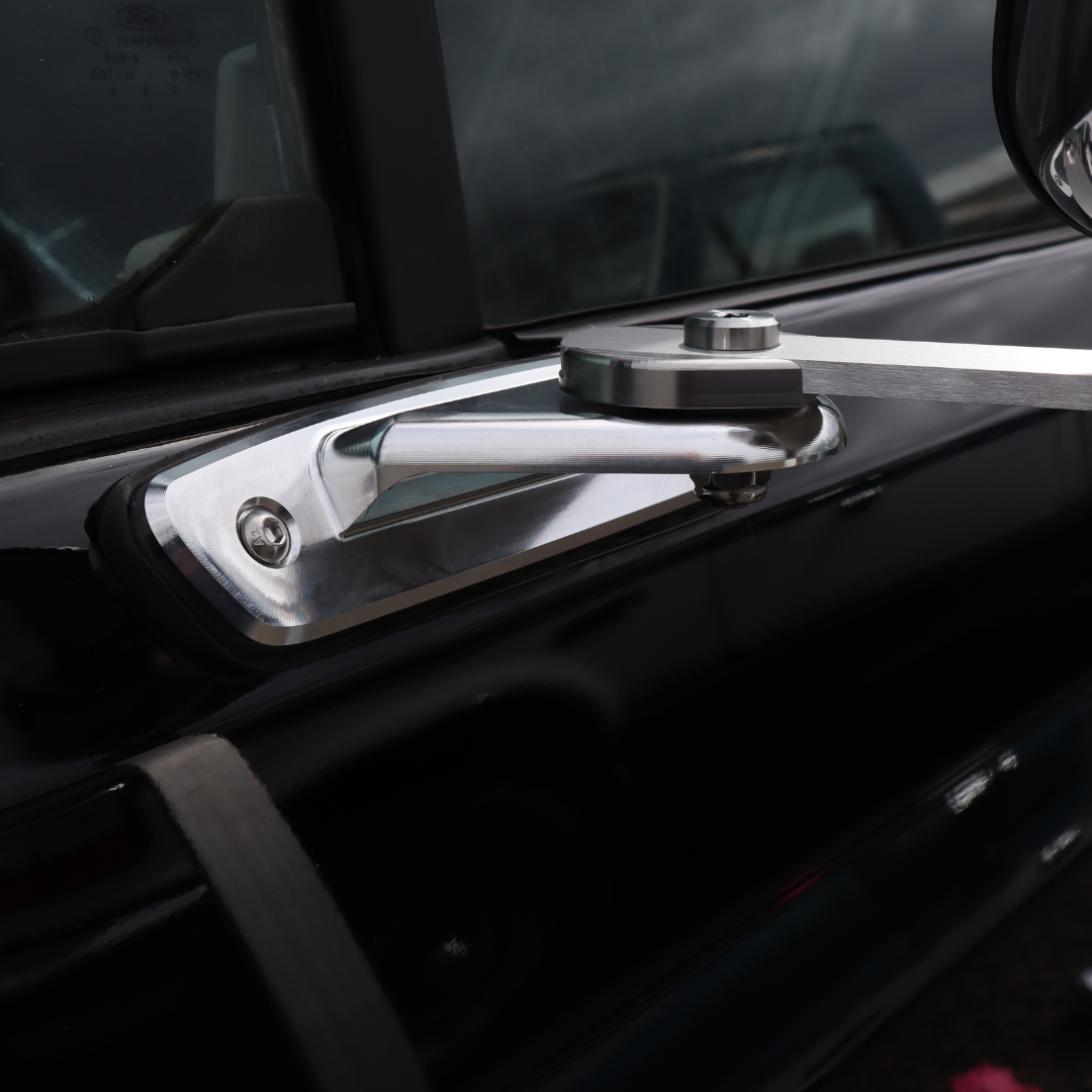 OBS Solutions Sport Mirror to Swing Lock Conversion Kit - 1992-1997 Ford F-Series/Bronco OBS Solutions LLC