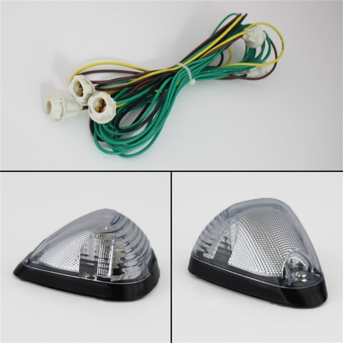 Xtune Feux de toit de cabine à LED ambrés Ford Super Duty F250-F550 99-15 Transparent ACC-LED-FDSD99-CR-C