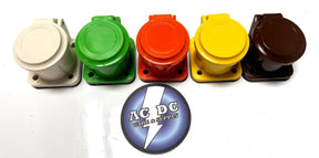 HUBBELL SERIES 16 CAMLOCK SET PANEL STR RECEPT NON-MET COVERS 480V COLORS Hubbell