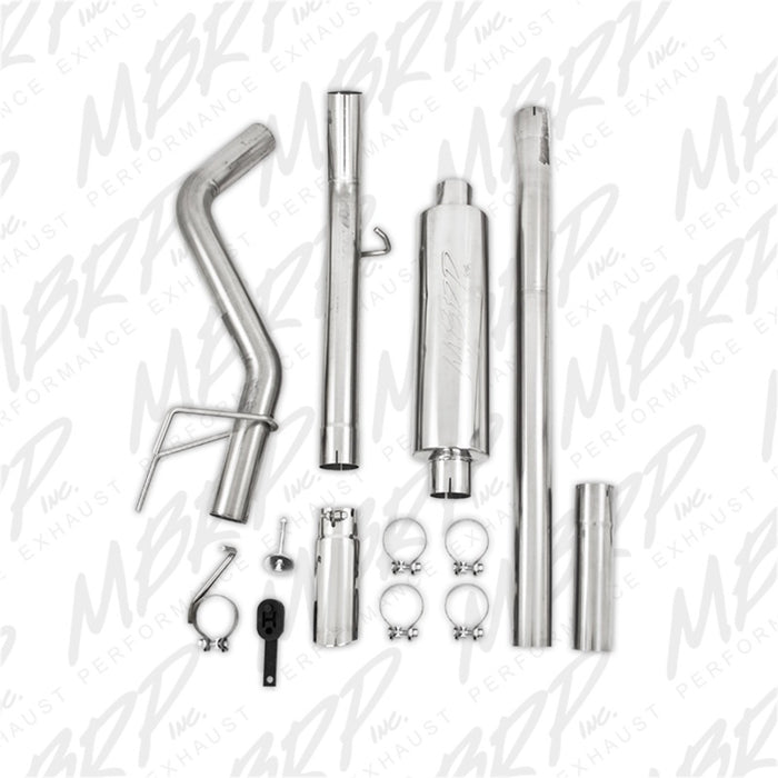 MBRP 06-08 Ram Hemi 1500 Mega Cab 5,7 L / 03-13 Ram Hemi 2500/3500 5,7 L T409 Cat Back 3 pouces simple face