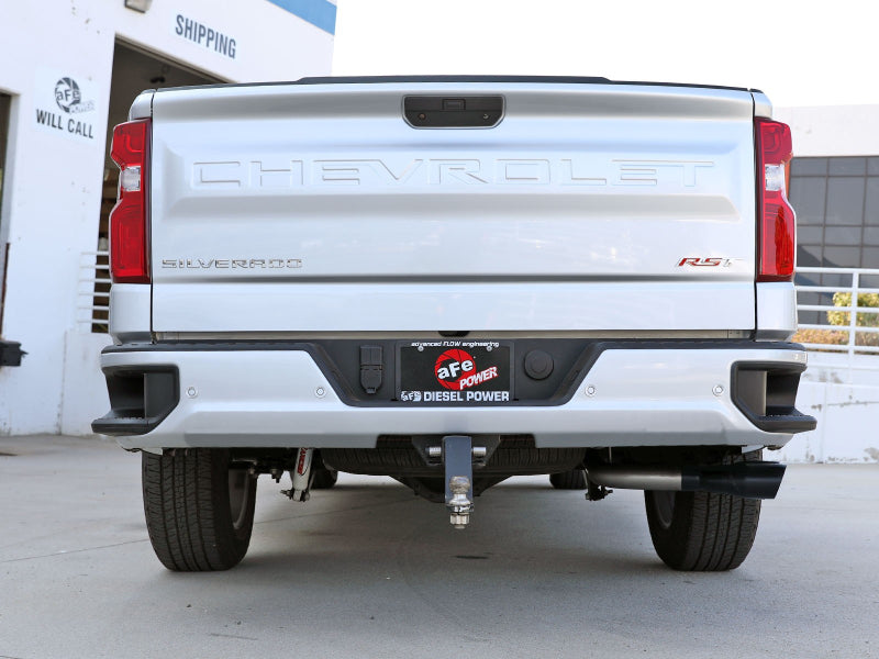 aFe Rebel XD Series 3 IN 304SS DPF-Back 23-24 Camions GM L6-3.0L (td) LZ0- Double embout noir