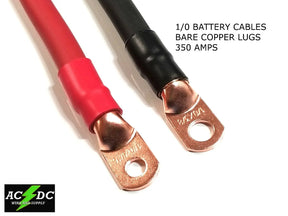 1/0 AWG 0 Gauge Copper Battery Cable Power Wire Auto/Inverter/RV/Solar ac/dc wire and supply