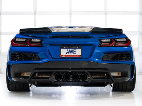 Échappement Cat-Back SwitchPath AWE 2023 C8 Corvette Z06 - Embouts noirs diamantés