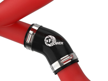 Tuyau de charge à chaud en aluminium aFe Bladerunner 2-1/4 po noir 20-23 Ford Explorer/Explorer ST - Rouge