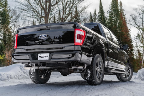 Échappement MBRP 2021+ Ford F-150 5,0 L/3,5 L/2,7 L Ecoboost 3 po Cat Back 2,5 po Double sortie divisée T409