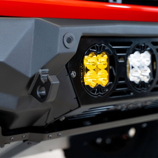 Addictive Desert Designs Bomber Front Bumper w/ Baja Designs LP4 Mounts and D-Rings | 2021+ Ford Bronco