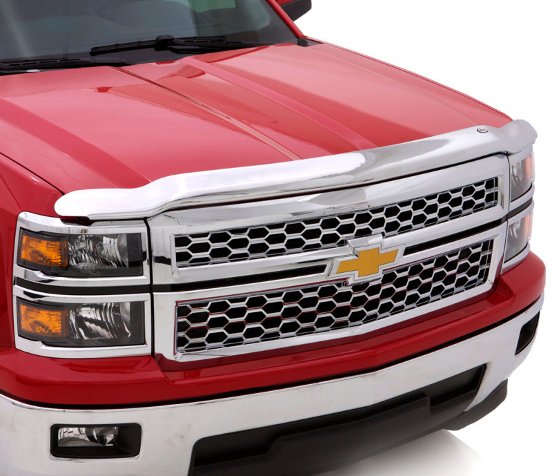 AVS 15-18 Chevy Colorado High Profile Hood Shield - Chrome