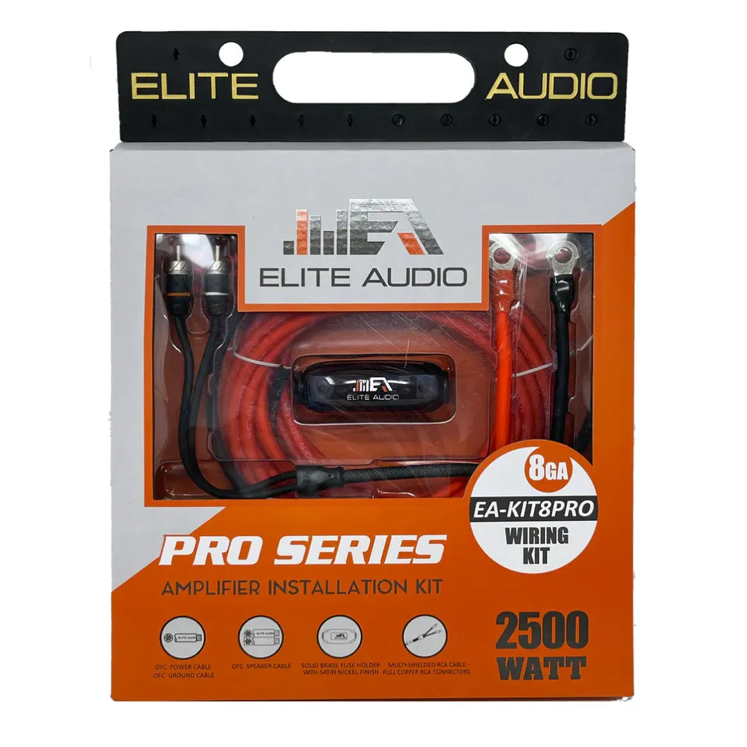 Elite Audio EA-KIT8PRO 8GA OFC Amp Kit Elite Audio