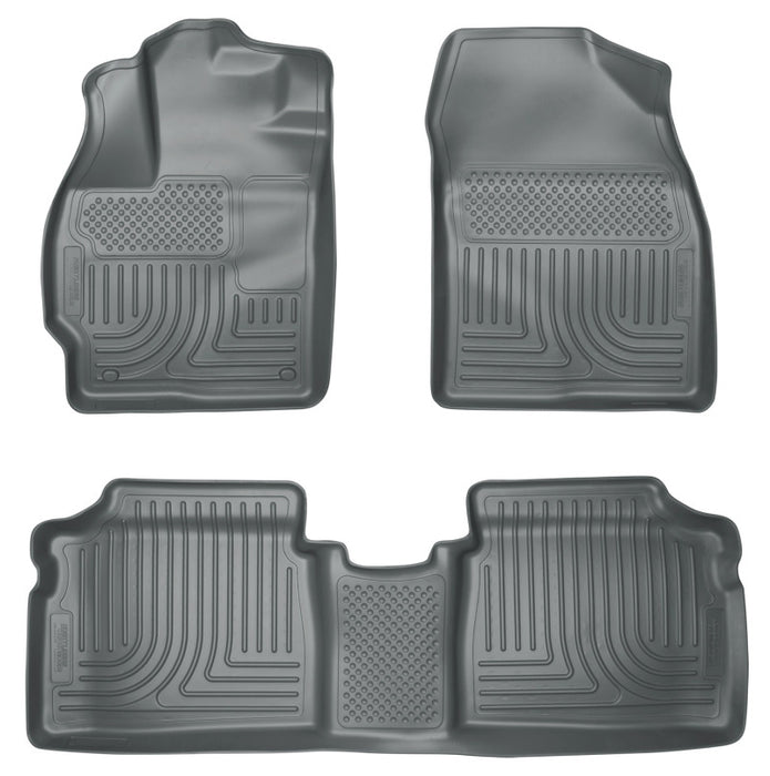 Revêtements de sol gris Husky Liners 10-12 pour Toyota Prius WeatherBeater Combo