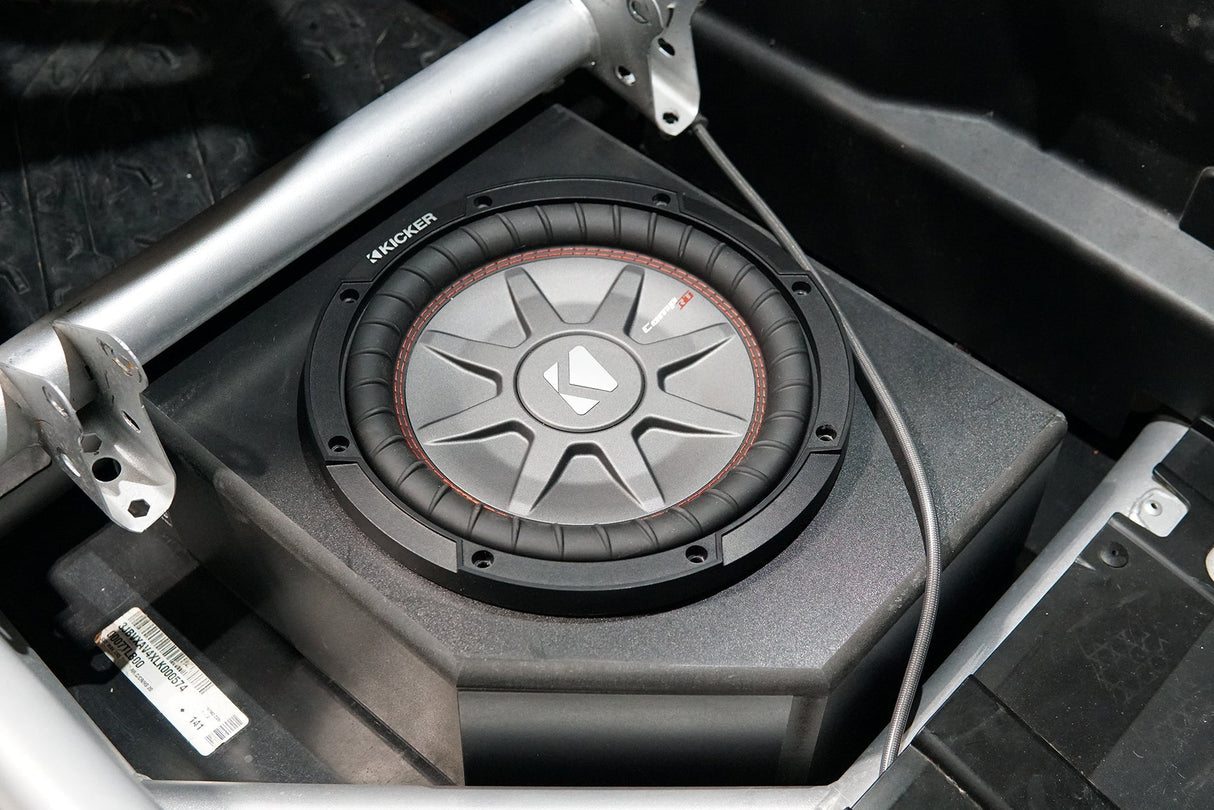 Can-Am® X3 Low Profile Front Passenger Side 10” Sub Box Enclosure – Unloaded | UTVS-X3-ENC-LP-FPASS UTV Stereo