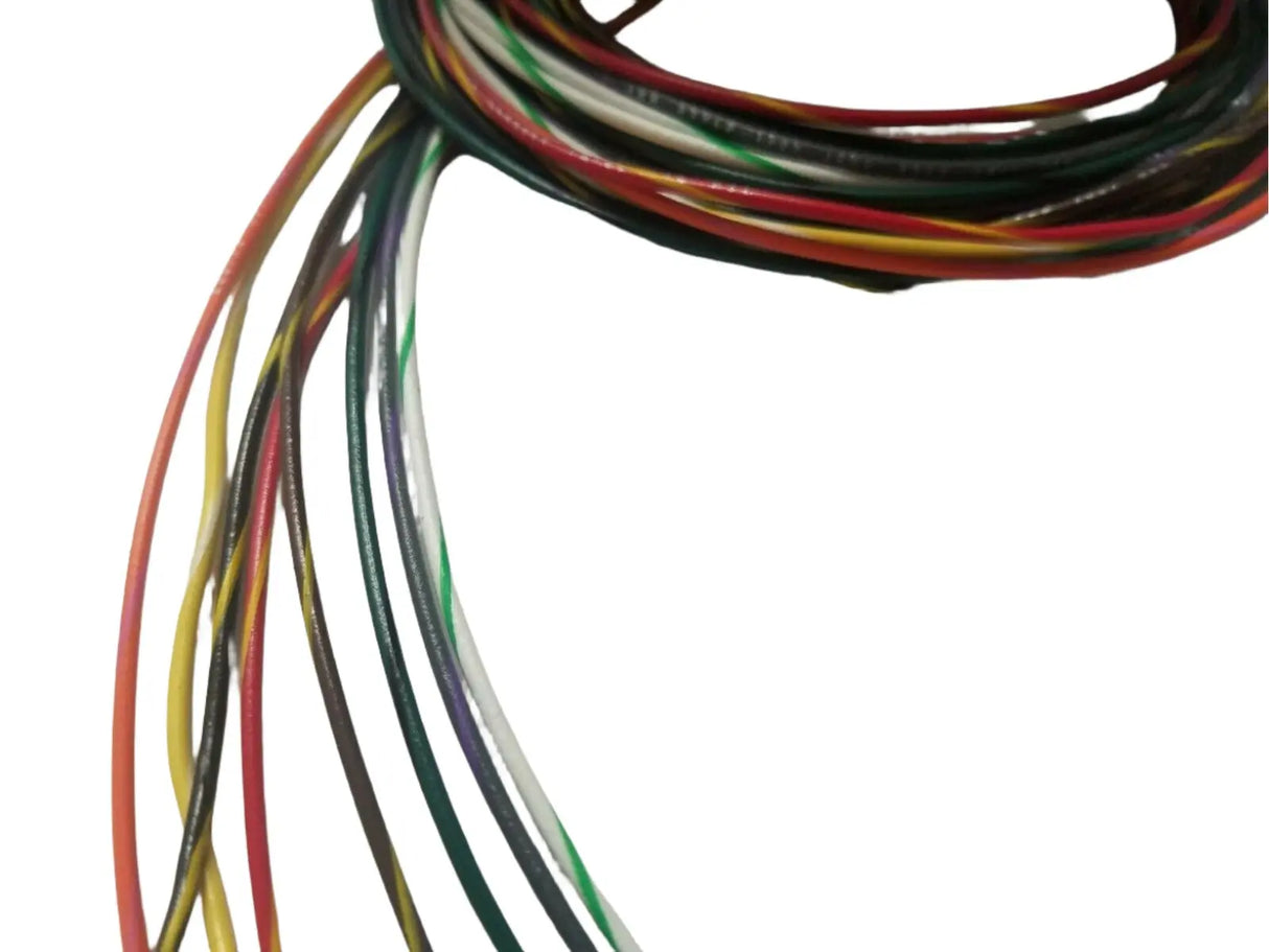 20 AWG Gauge Stranded Hook Up Wire Kit 5 ft Ea 8 Color w STRIPE UL1007 300 Volt ACDC Wire And Supply