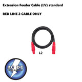 Extension Feeder Stage and lighting Cable 5 ft 4/0 RED L2 (LV) standard 405A AC/DC WIRE AND SUPPLY