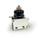 EFI Billet Aluminum Fuel Pressure Bypass Regulator - 40-75 PSI and -10AN ORB - Black