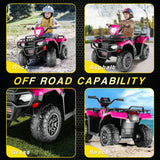 Electric 12V ATV Quad for Kids with 2 Speeds and 2x30W Motor