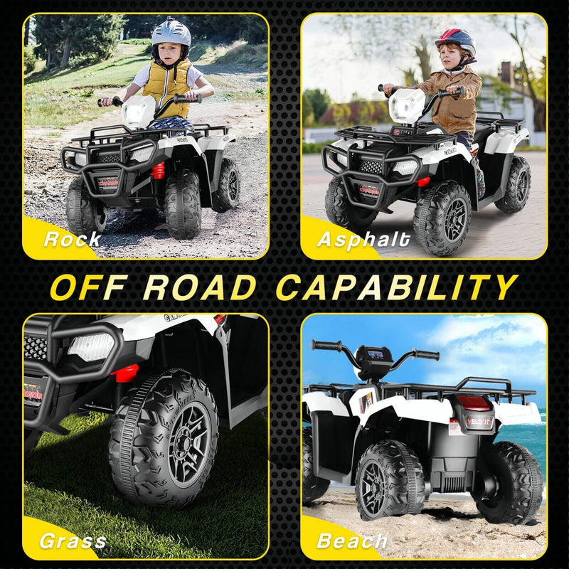 Electric 12V ATV Quad for Kids with 2 Speeds and 2x30W Motor