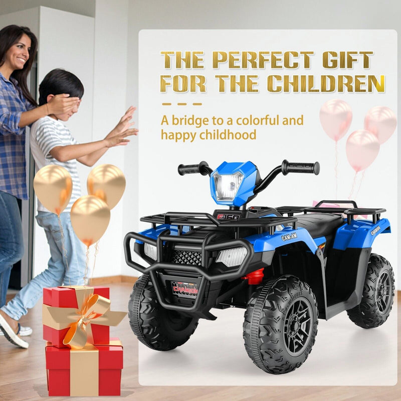 Electric 12V ATV Quad for Kids with 2 Speeds and 2x30W Motor