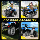 Electric 12V ATV Quad for Kids with 2 Speeds and 2x30W Motor