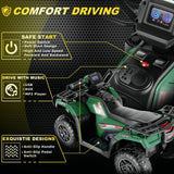 Electric 4-Wheeler Quad for Kids - 12V Battery Powered Ride-On with Dual Speeds