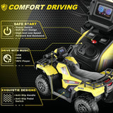 Electric 4-Wheeler Quad for Kids - 12V Battery Powered Ride-On with Dual Speeds