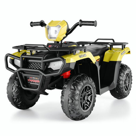 Electric 4-Wheeler Quad for Kids - 12V Battery Powered Ride-On Car in 6 Color Options